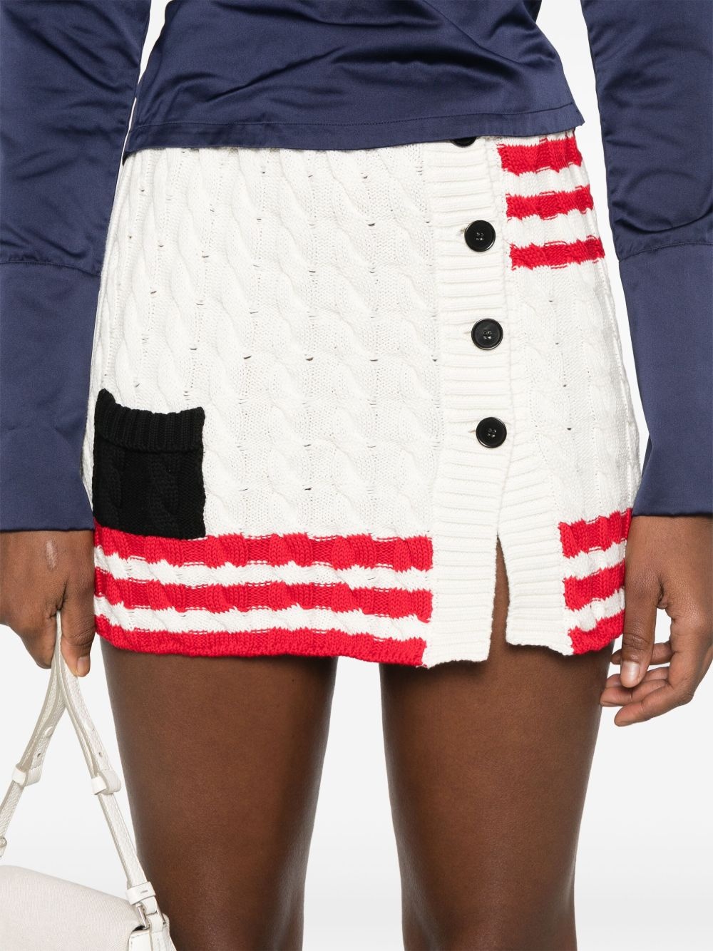 cable-knit mini skirt - 5