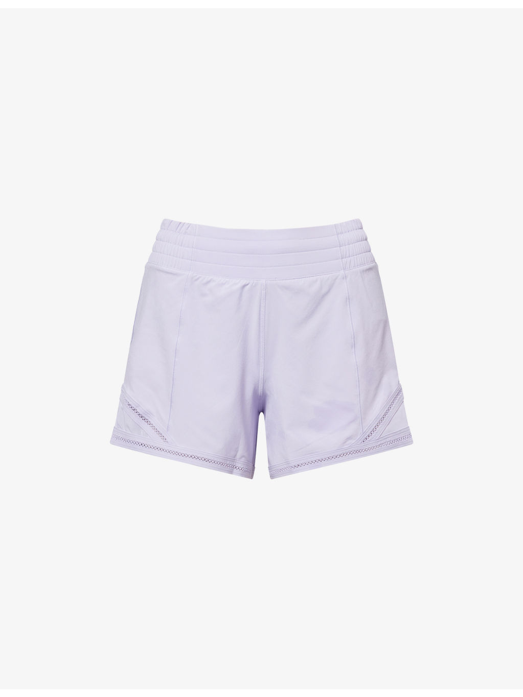 Hotty Hot 4in Lace-Trim Stretch-Woven Shorts - 1