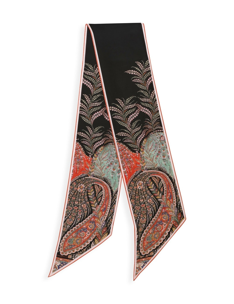 PRINTED SILK NECK SCARF 3