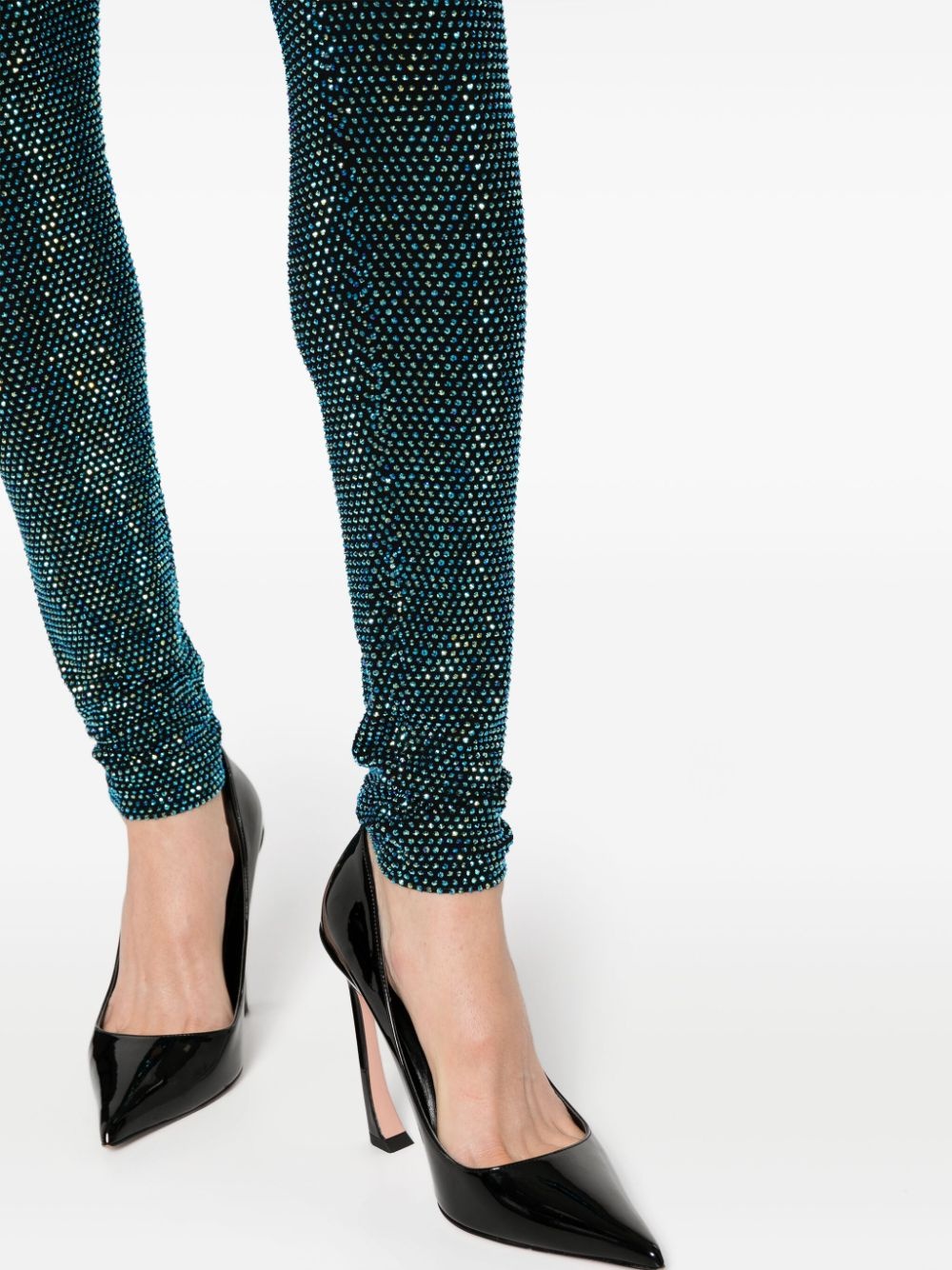 Crystallized high-waisted leggings - 5