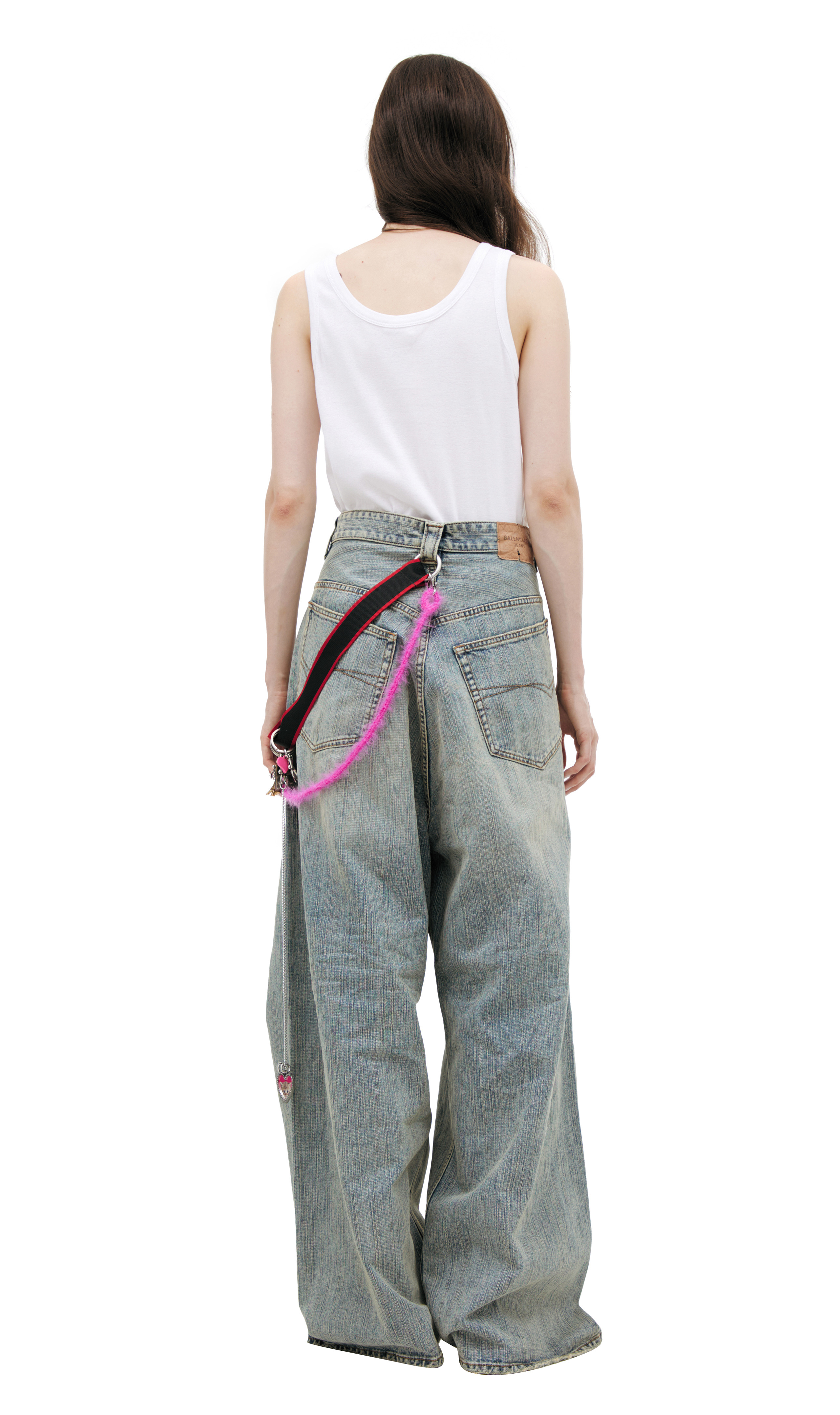 WIDE JEANS WITH KEYCHAIN - 3