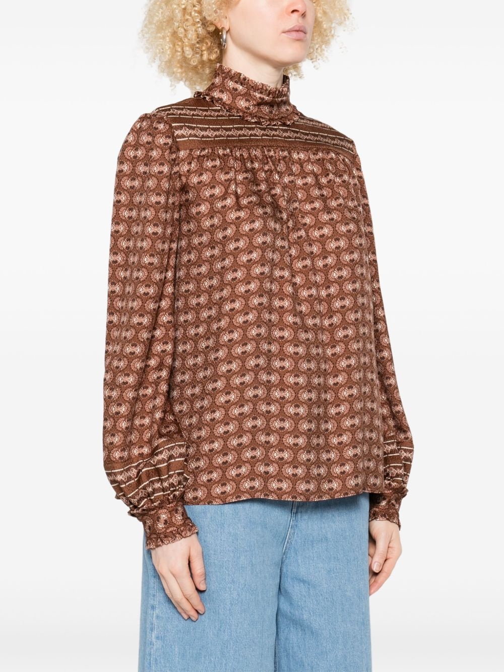 silk blouse - 3