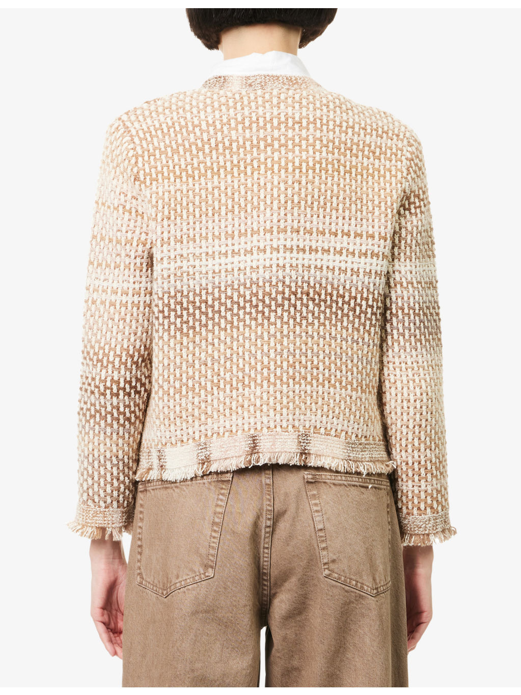 Sariyah Fringed-Trims Cotton-Blend Jacket - 4