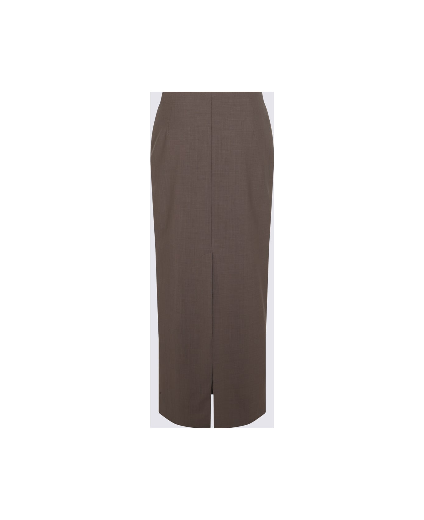 Brown Wool Skirt - 2