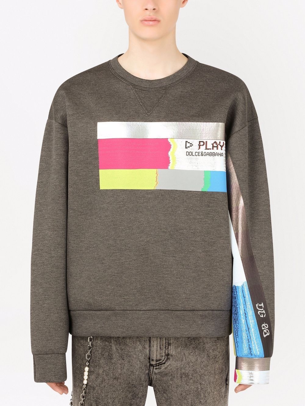 graphic-print cotton sweatshirt - 3