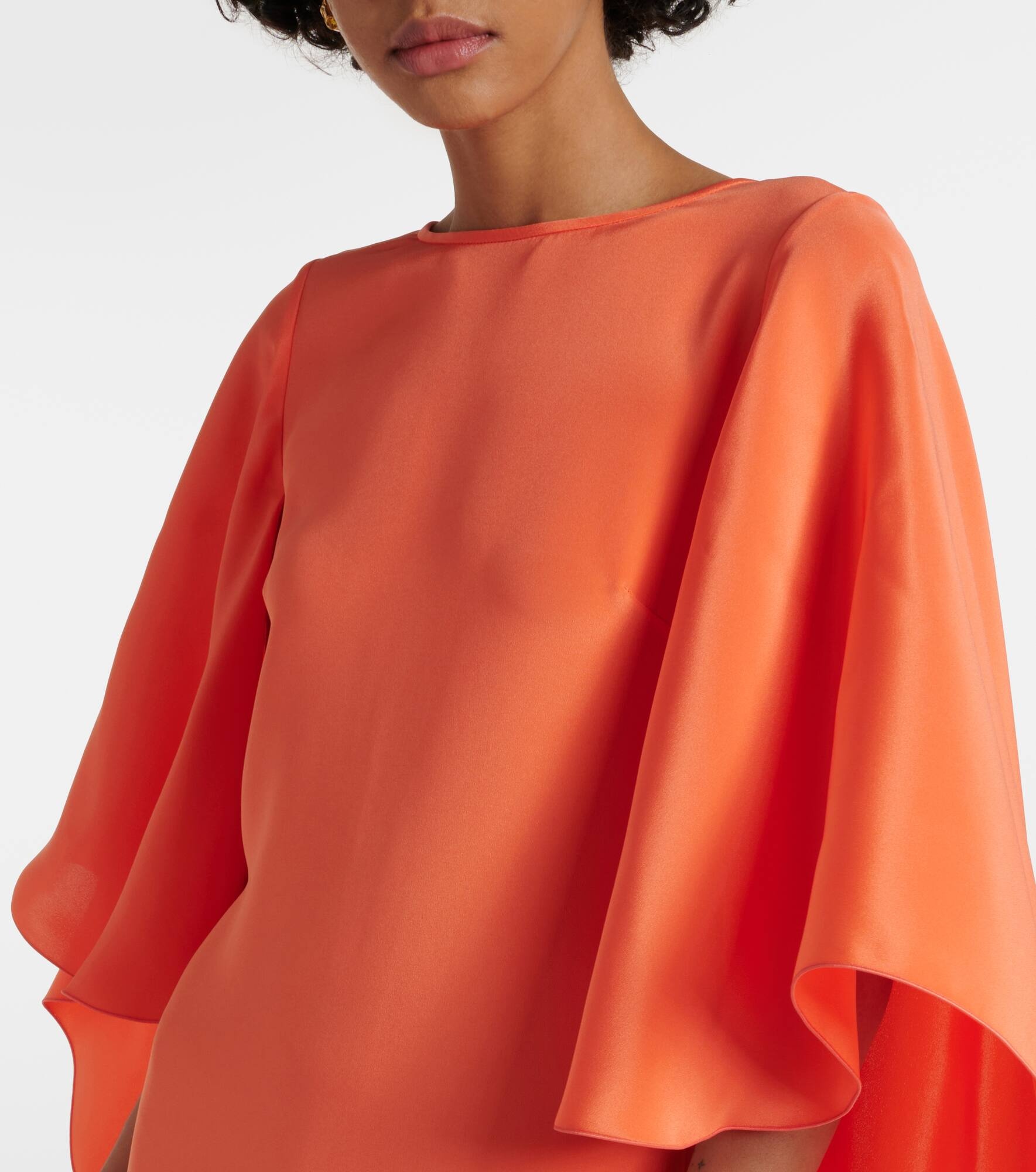 Elegante Baleari silk crêpe de chine gown - 4