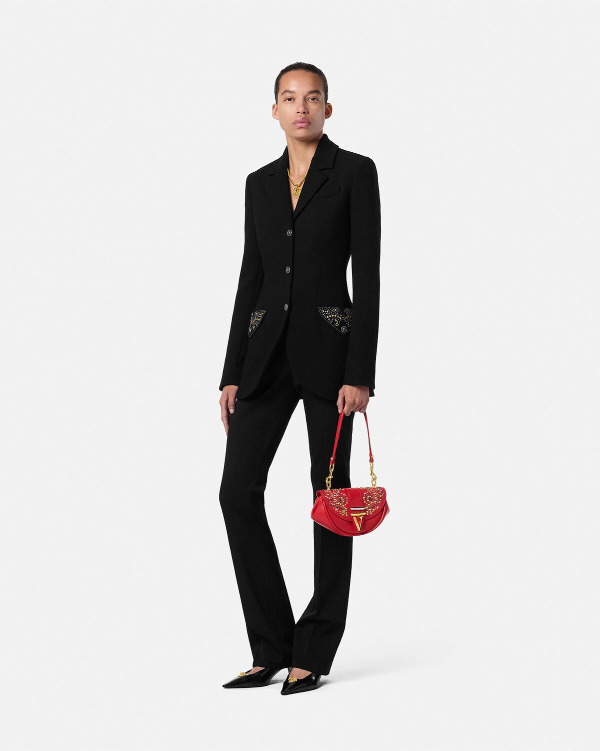 Studded Virtus Small Shoulder Bag - 3
