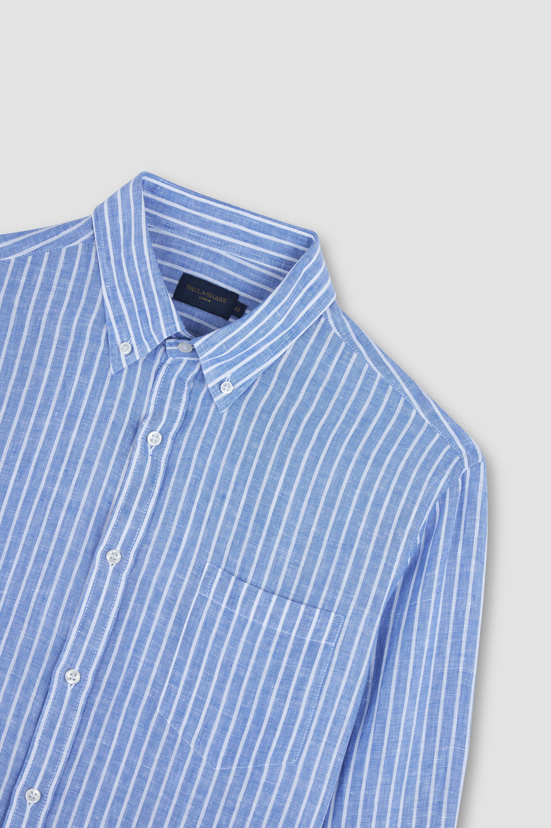 STRIPED LINEN SHIRT - 5