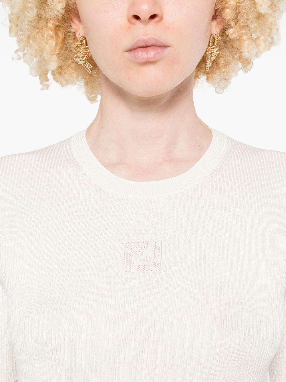 silk-cotton blend t-shirt - 5
