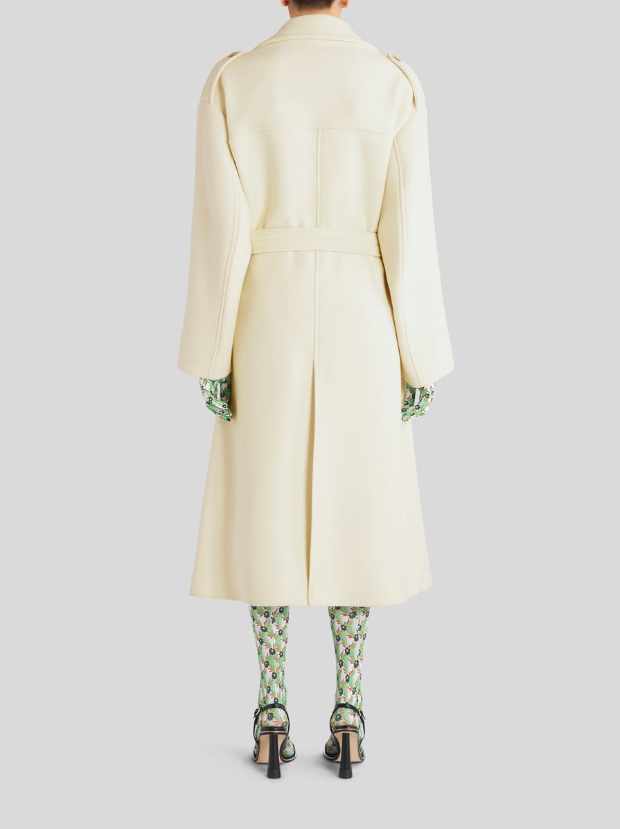 LONG COAT WITH BELT AND EMBROIDERY - 4