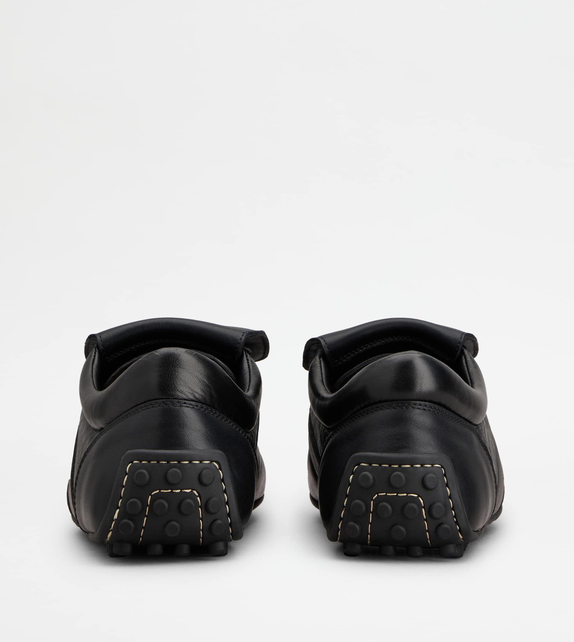TOD'S T-MARATHON SNEAKERS IN LEATHER - BLACK - 3