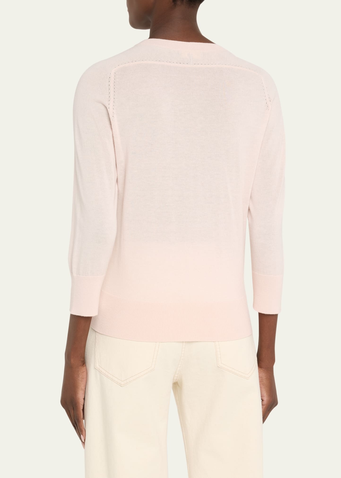 Girocollo Manica Neo Piuma Cashmere Sweater - 3