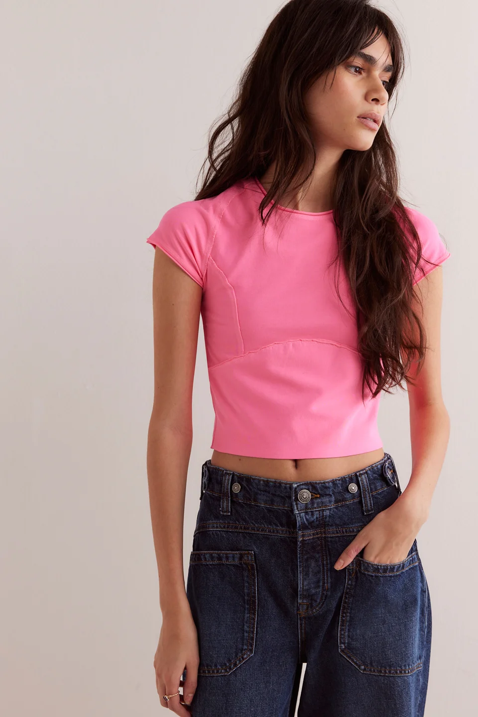 We The Free Protagonist Cropped Cap Sleeve Tee - 1