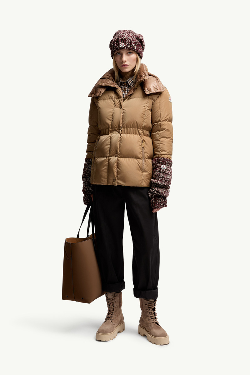 Moncler Agneux Square-Quilted Hooded Short Down Jacket outlook