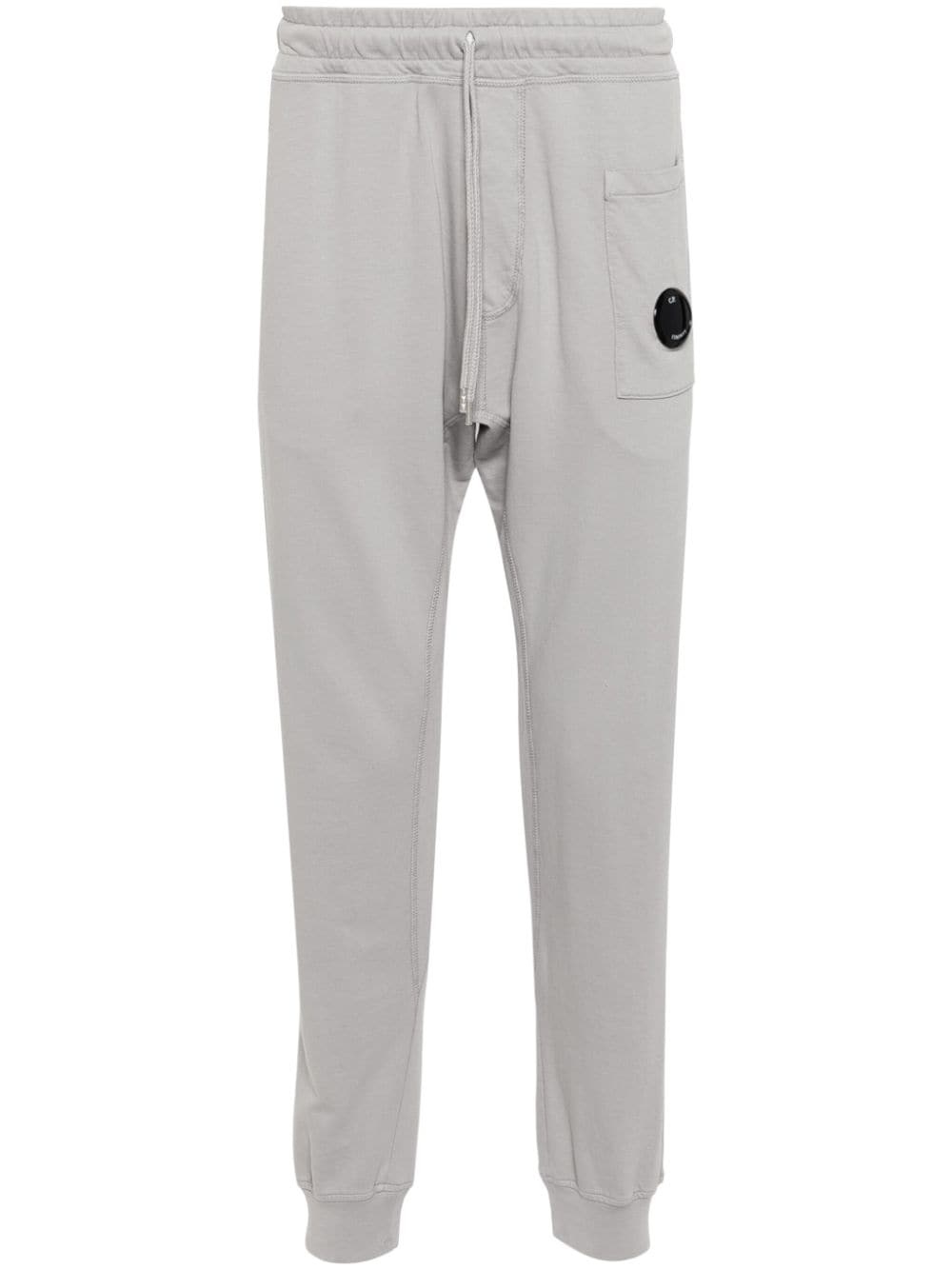 Lens-detail cotton track pants - 1