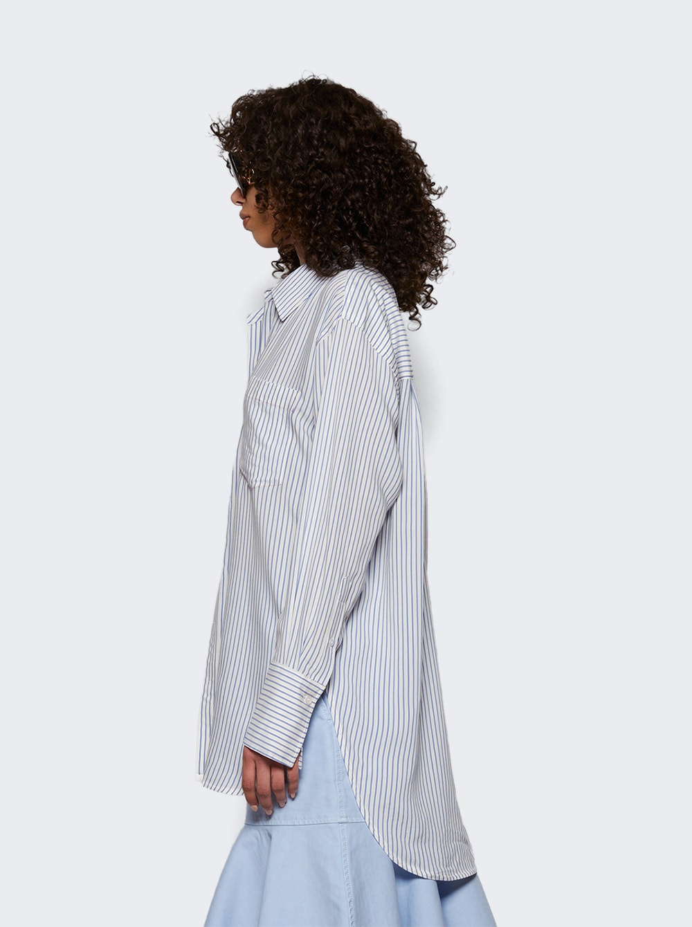 Wrap Tuck Detail Blouse White And Regatta - 4