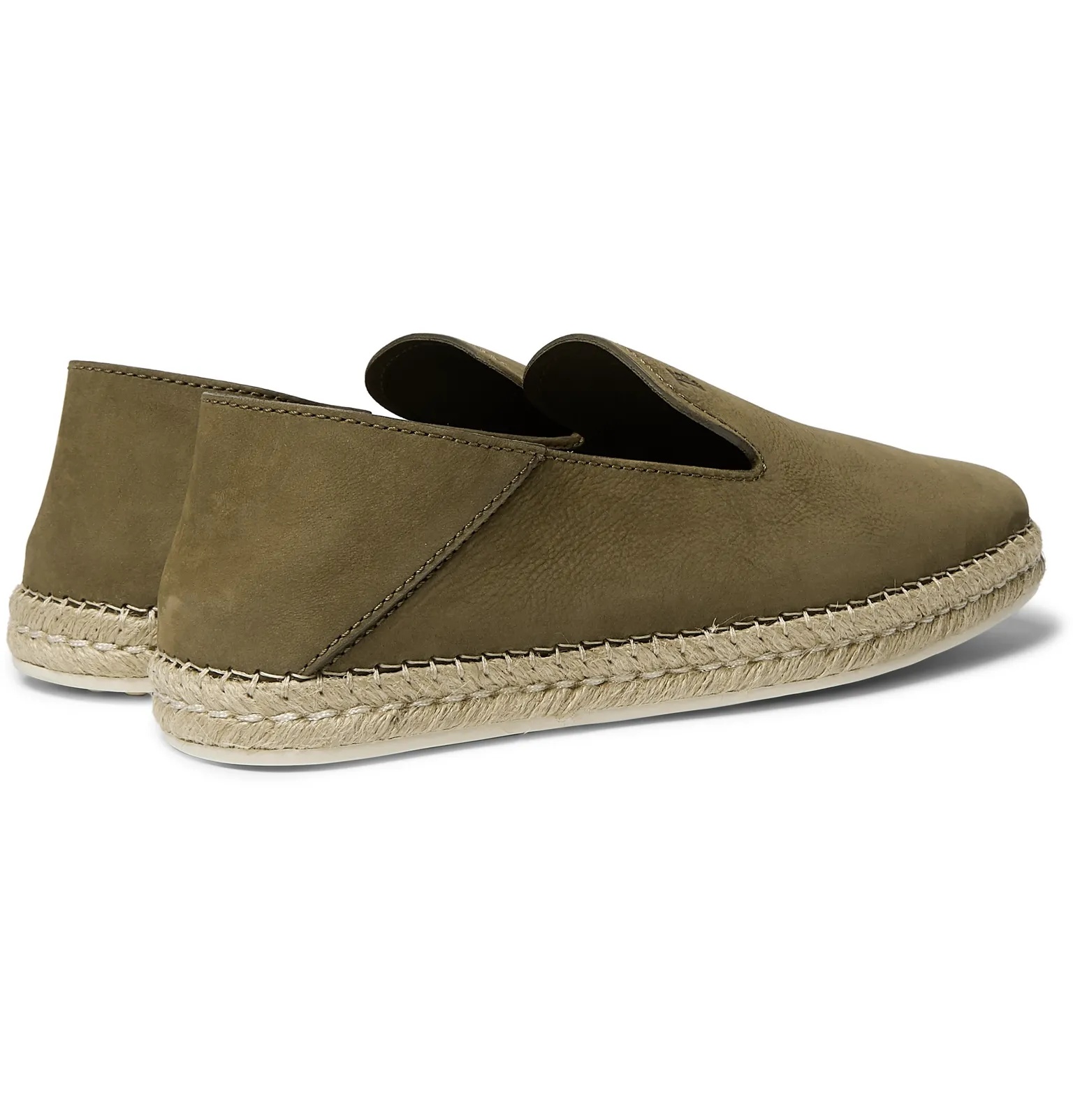 Collapsible-Heel Nubuck Espadrilles - 6