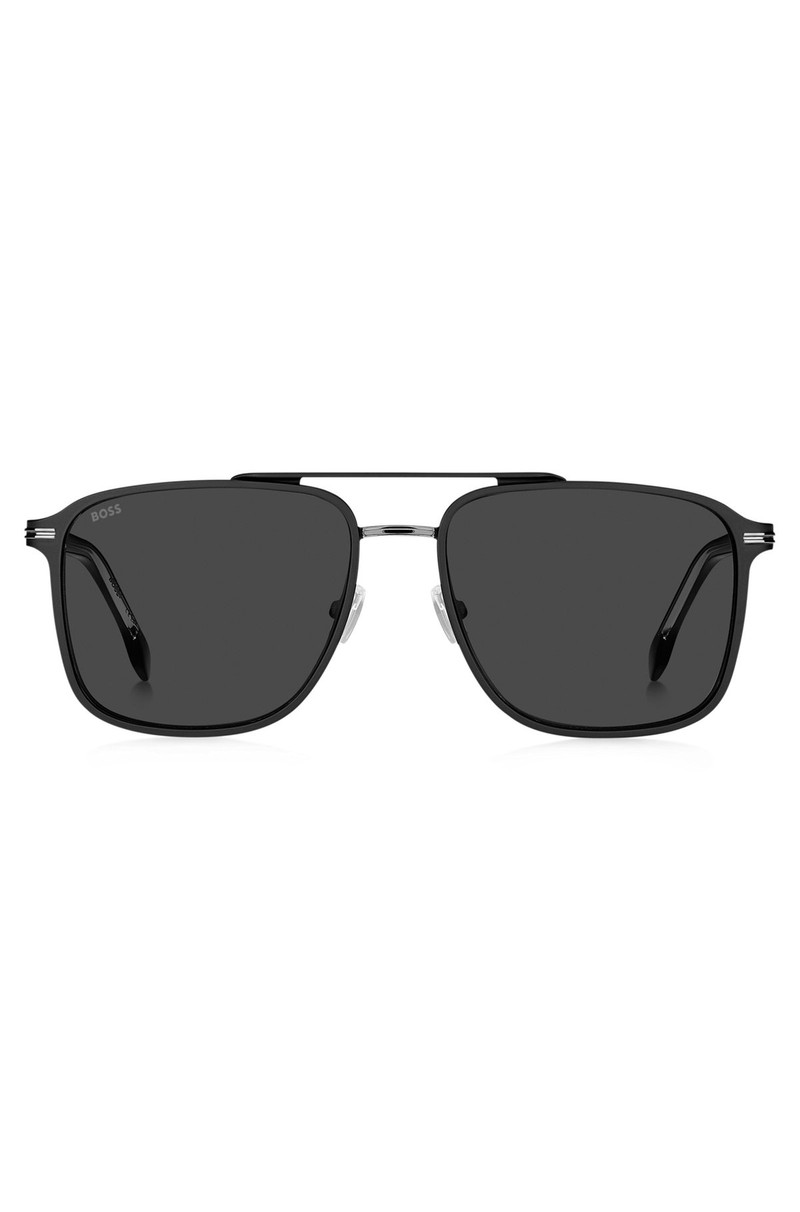 BLACK-STEEL SUNGLASSES WITH ACETATE TEMPLES 3