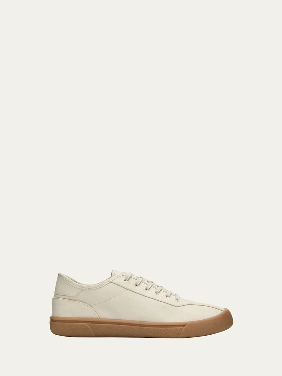 Men's Canvas Low-Top Sneakers - 1