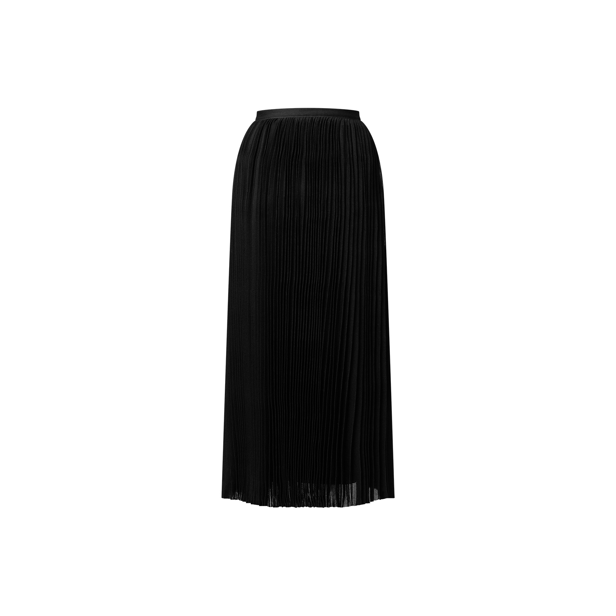 Pleated Silk Skirt - 3