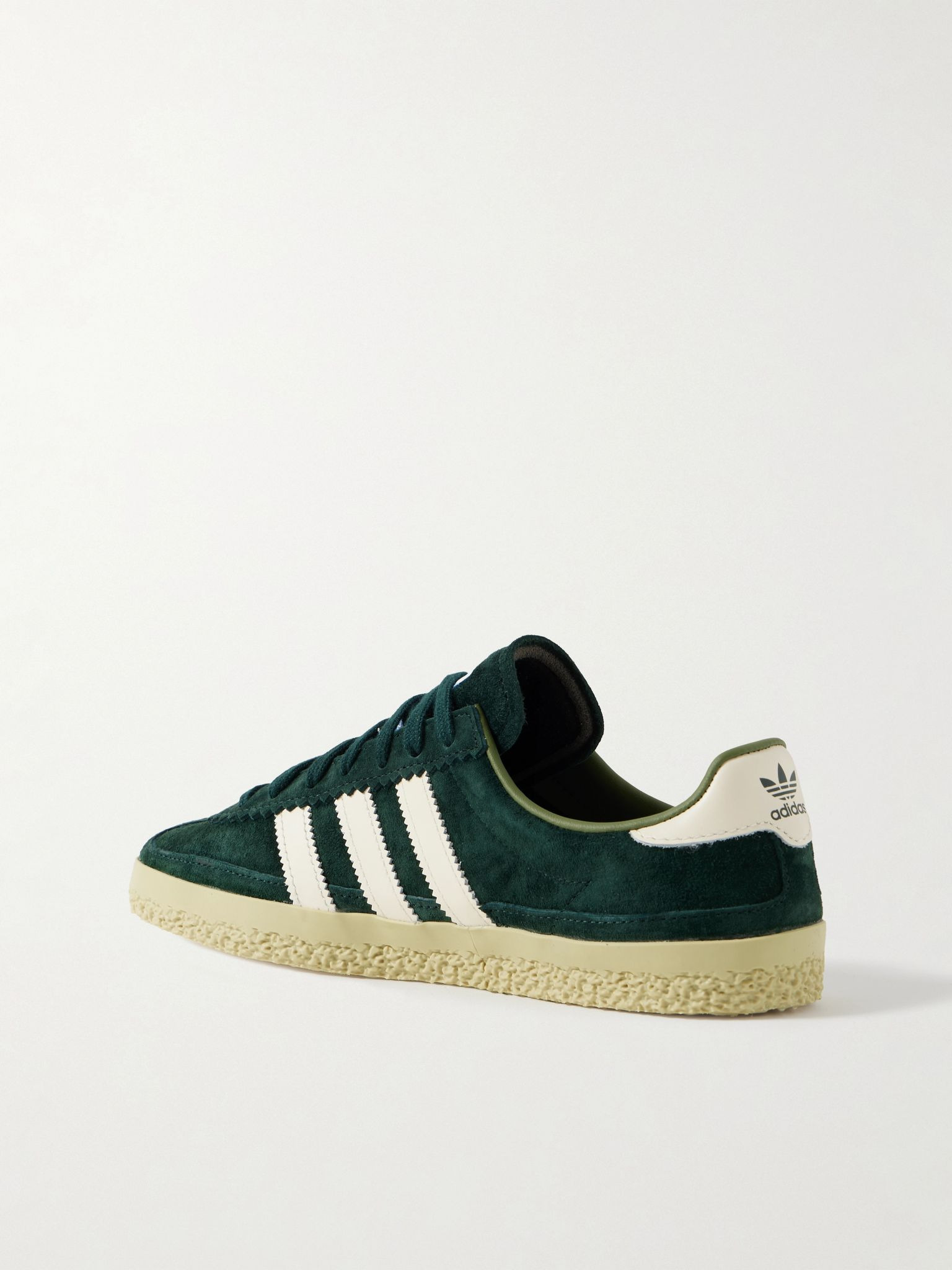 Roelle Spezial leather-trimmed suede sneakers Dark green - 3