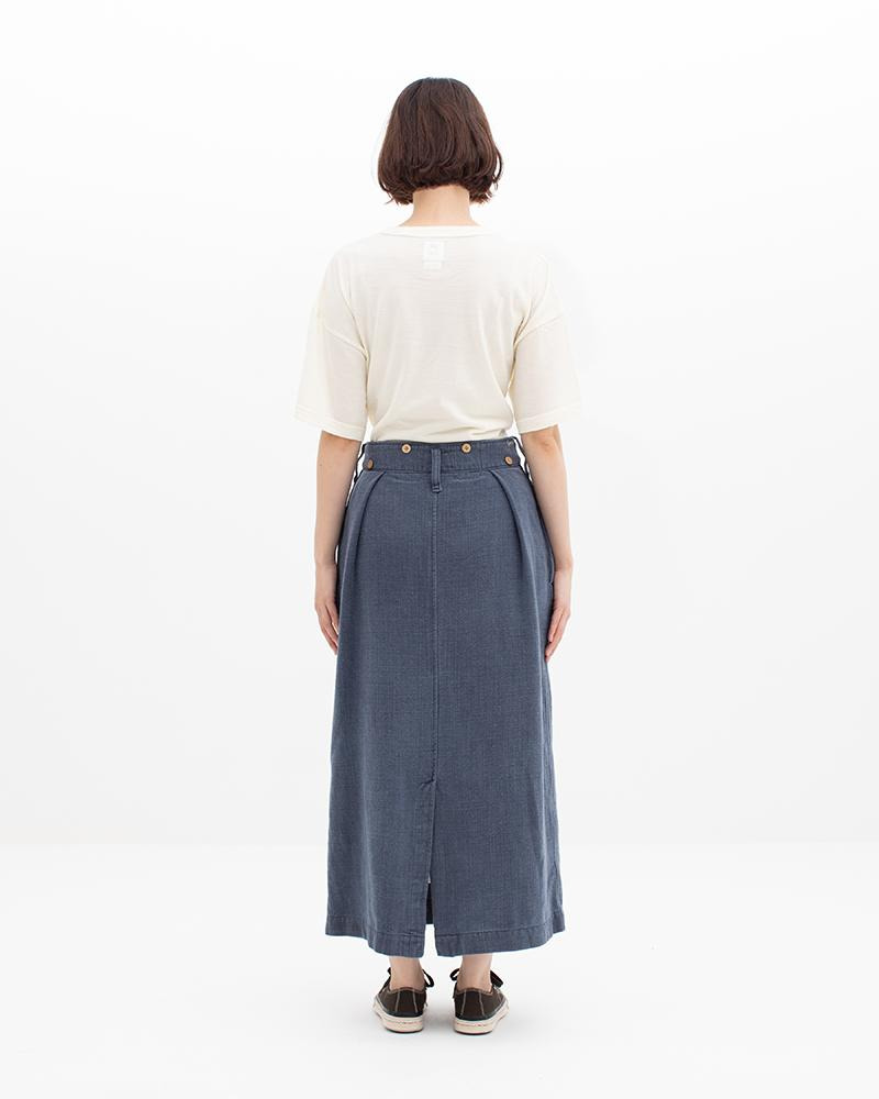 WORK SKIRT DMGD W BLUE - 3