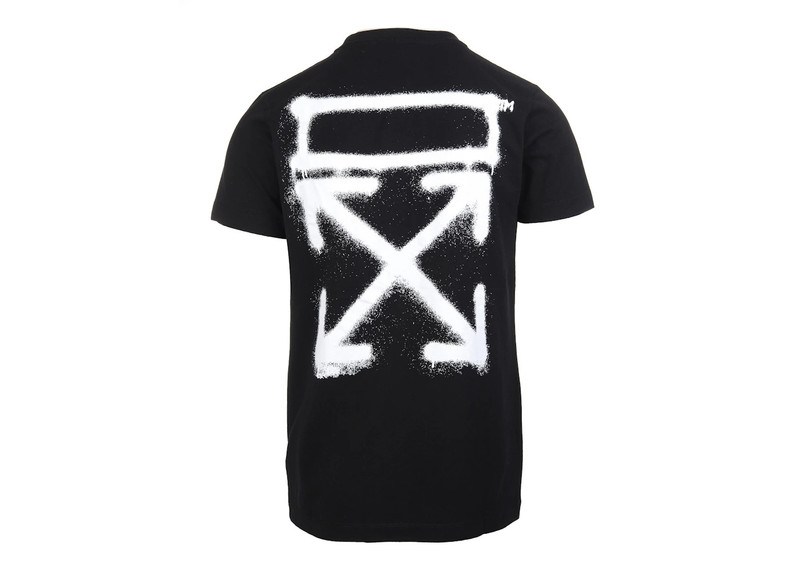 Off-White OFF-WHITE Spray Print T-shirt Black outlook