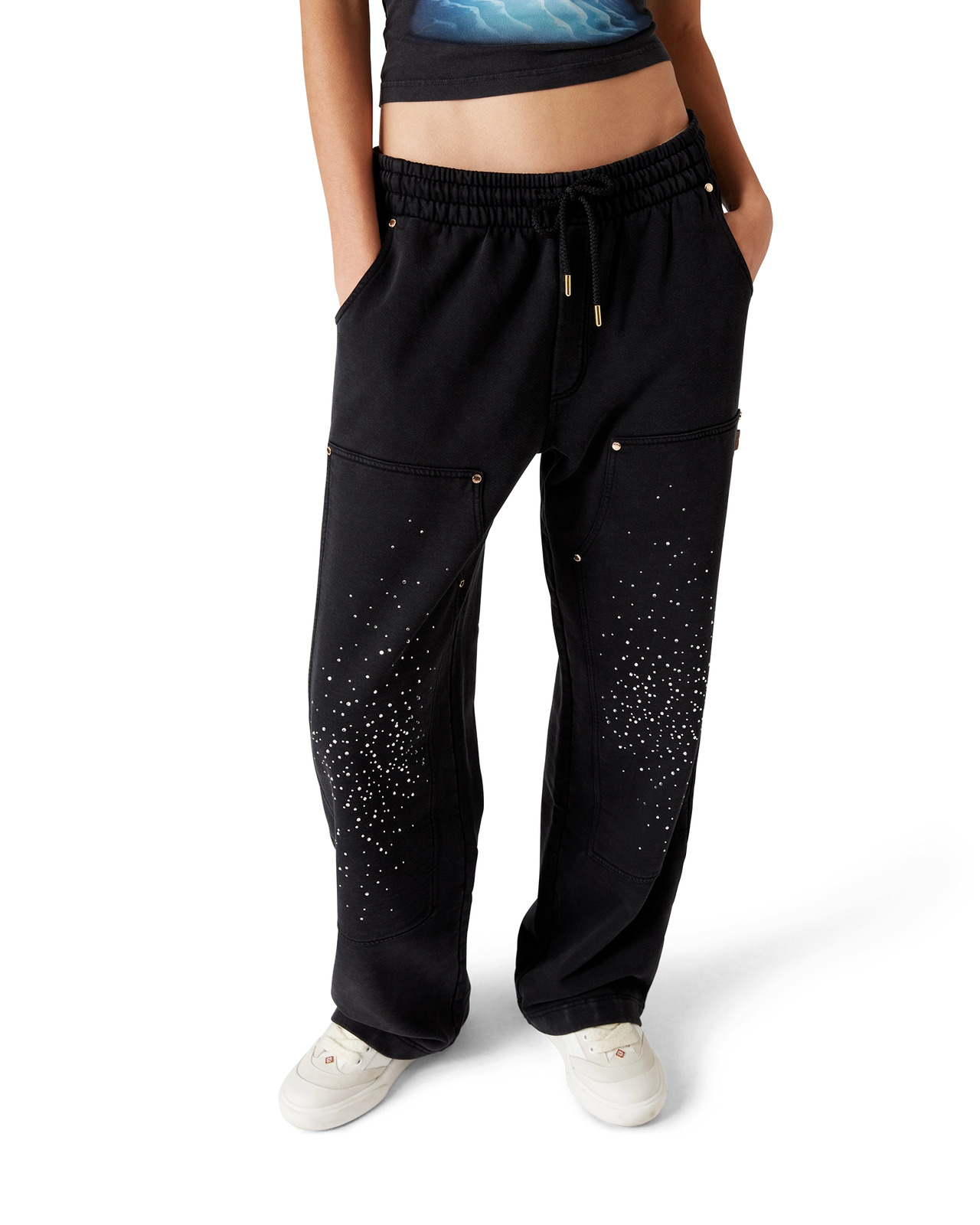 La Prémonition Crystal Embellished Sweatpants | Casablanca Paris - 4