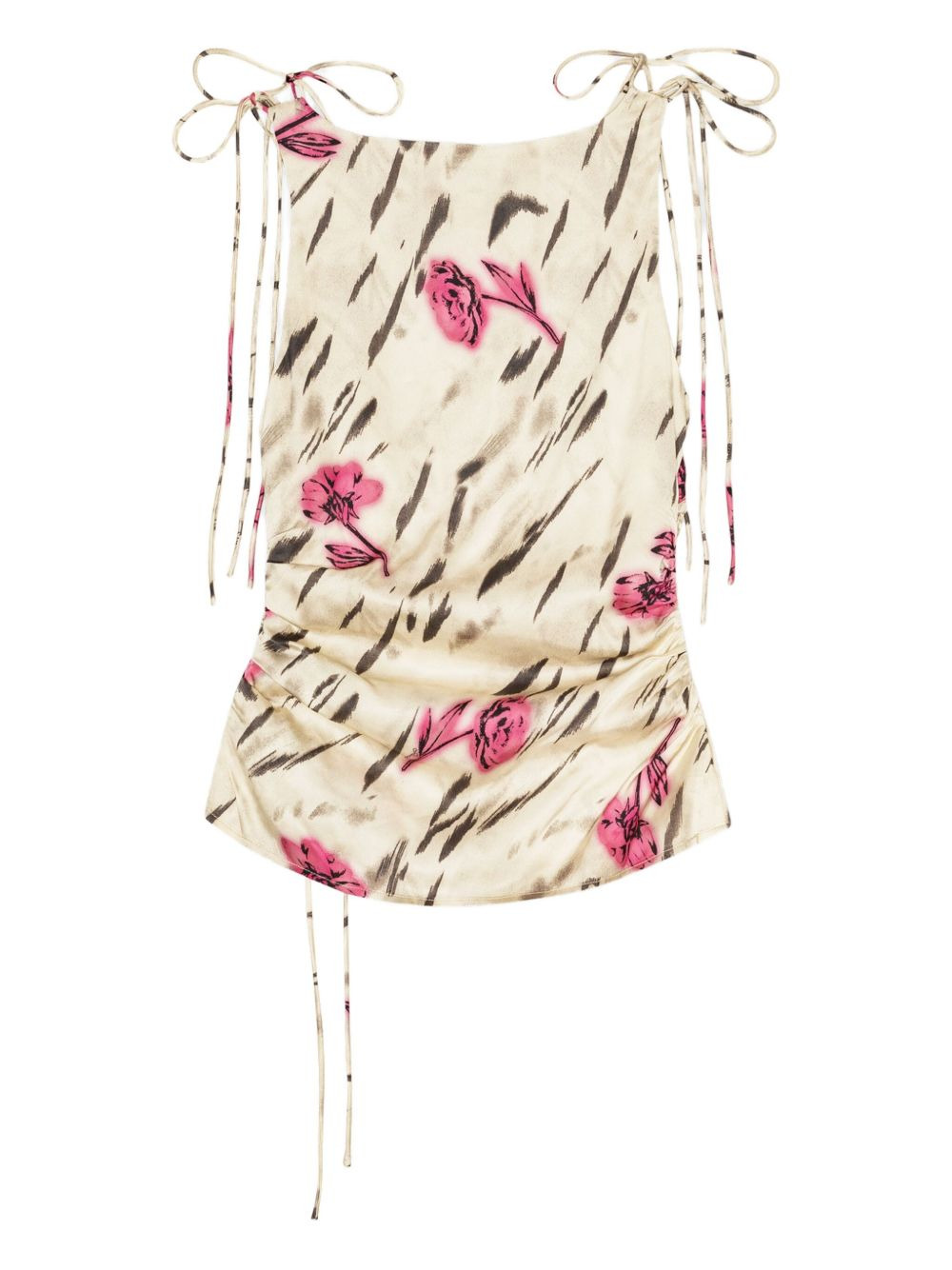 floral-print blouse - 6