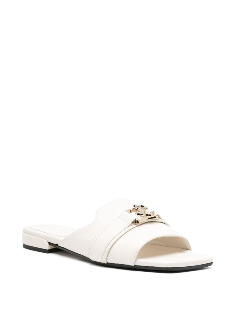 JIMMY CHOO Nako leather mules outlook