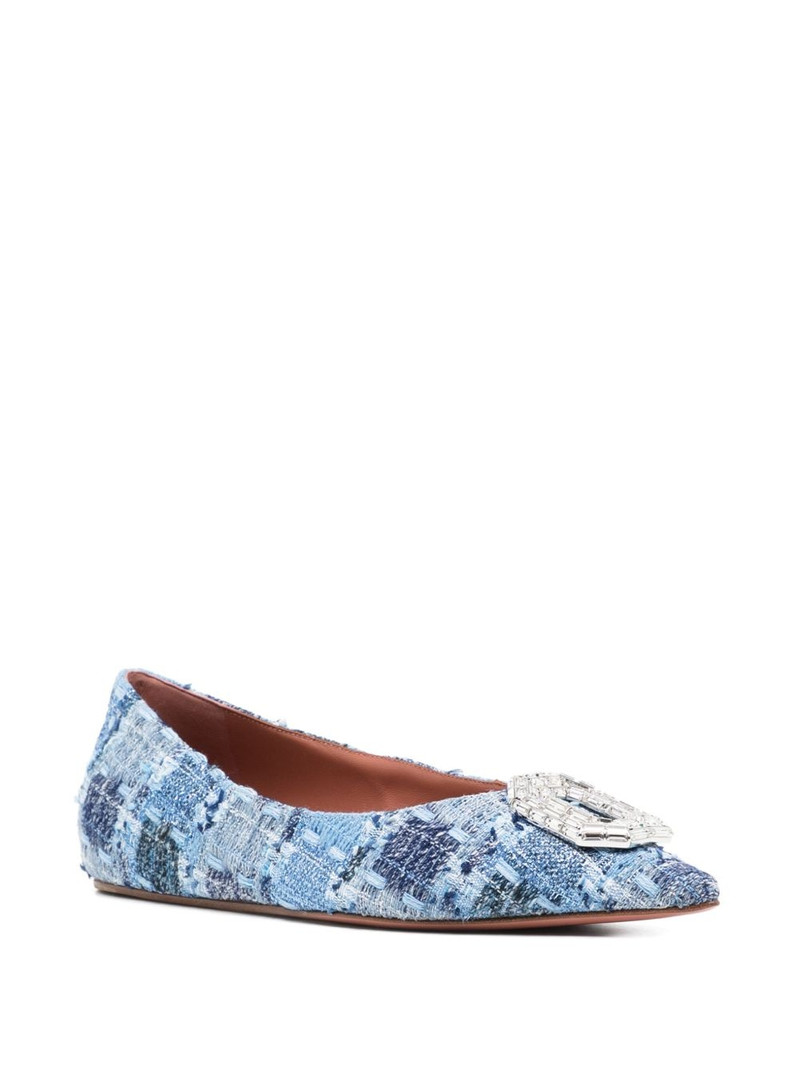 Amina Muaddi Camelia ballet flats outlook