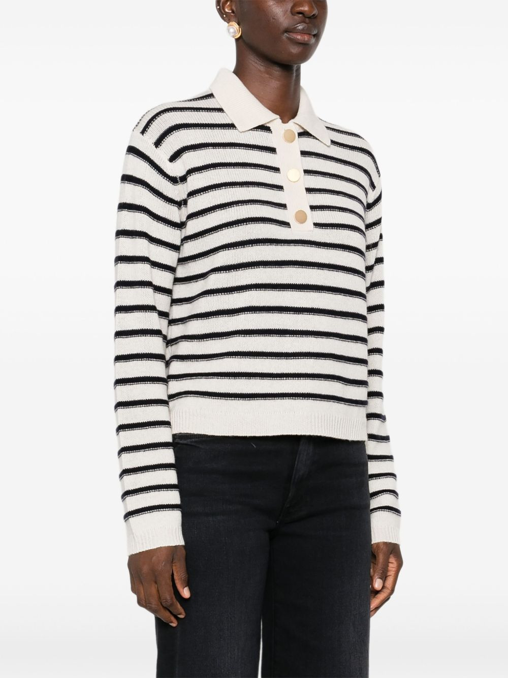 striped polo shirt - 3