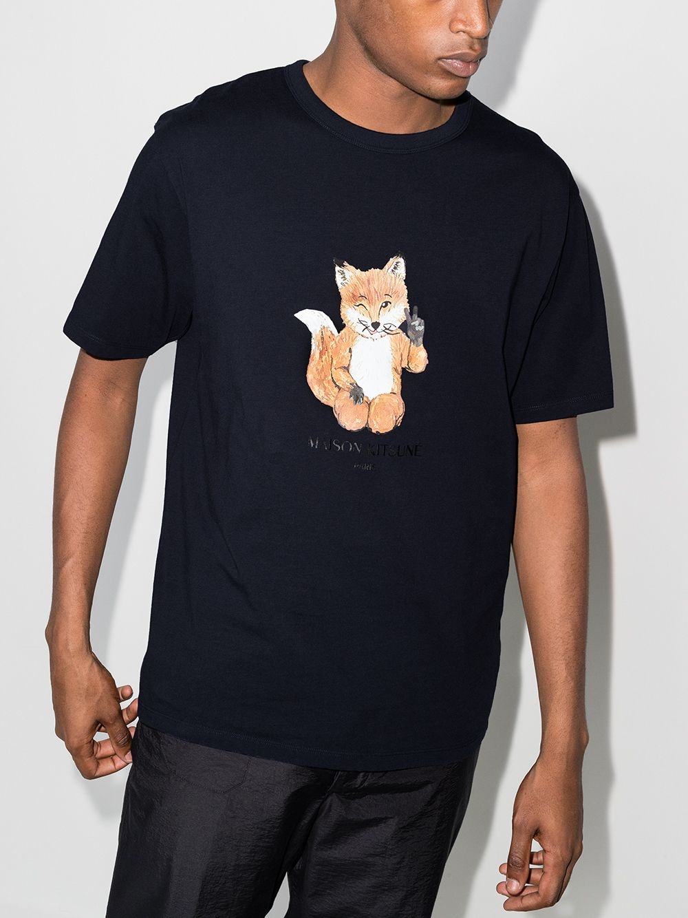 All Right fox print T-shirt - 2