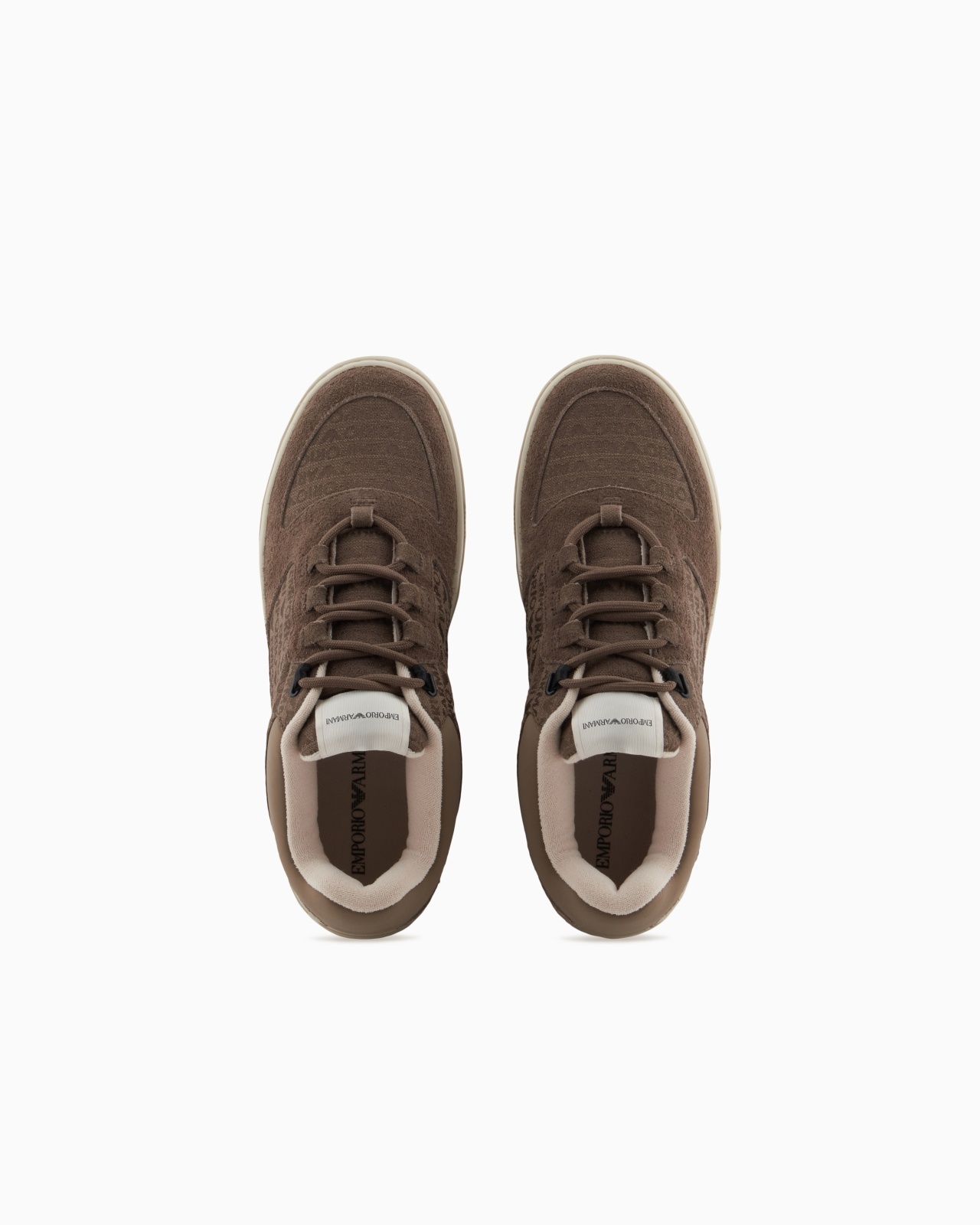 SNEAKERS IN SUEDE AND JACQUARD WITH LOGO LETTERING - 3