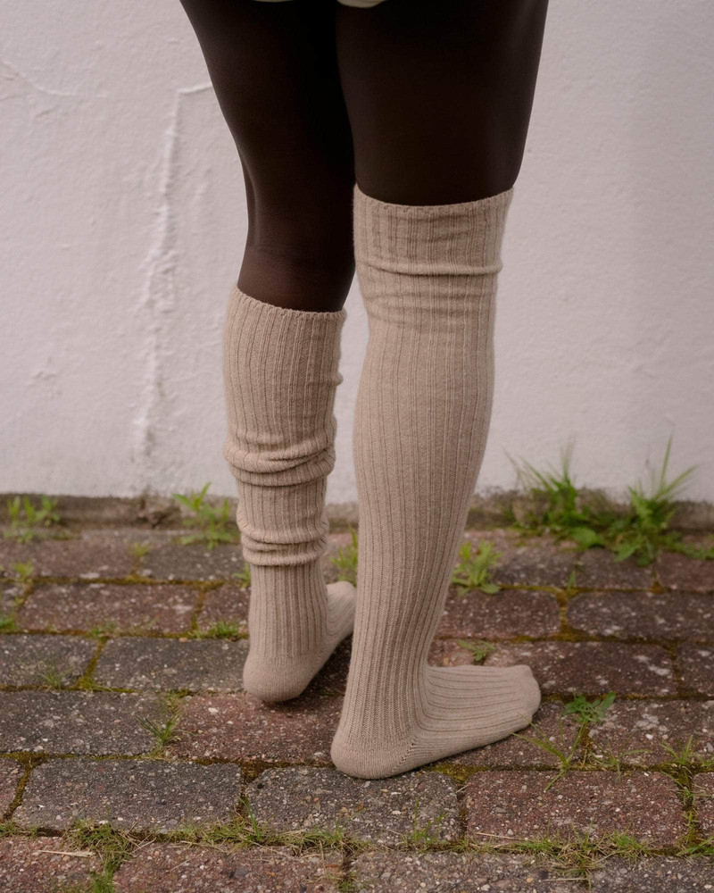 Overknee Socks - Recycled Cashmere Rib 4