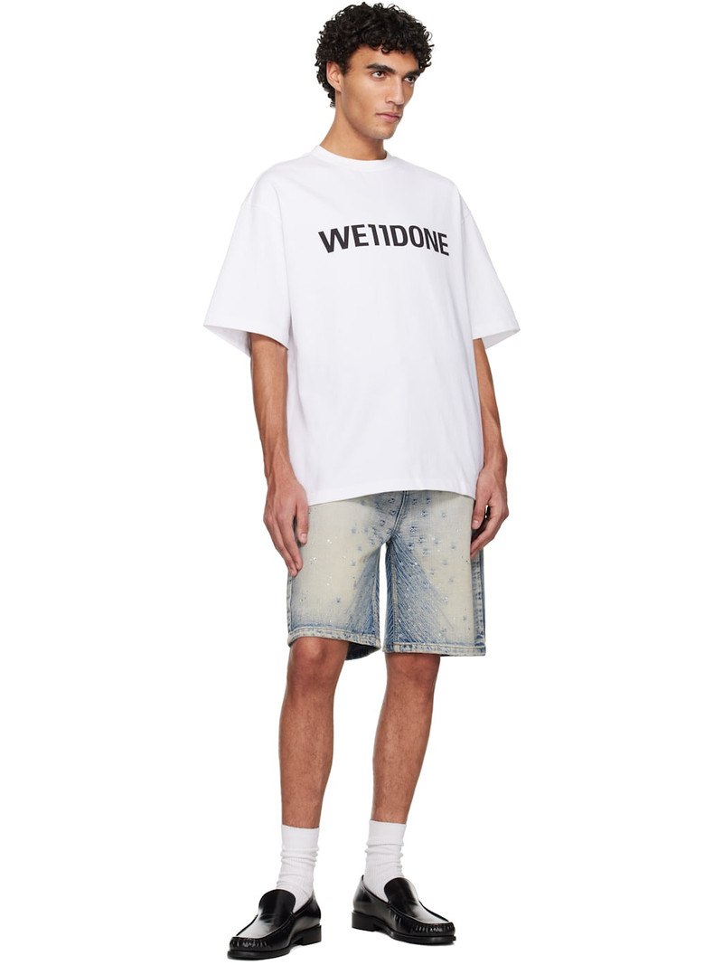 We11done White Large Basic Logo T-shirt outlook