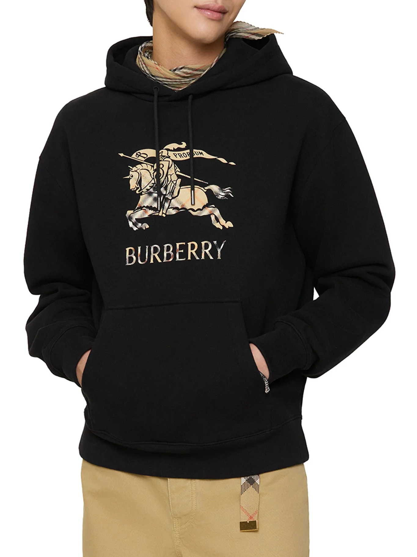 COTTON HOODIE WITH EKD - 1