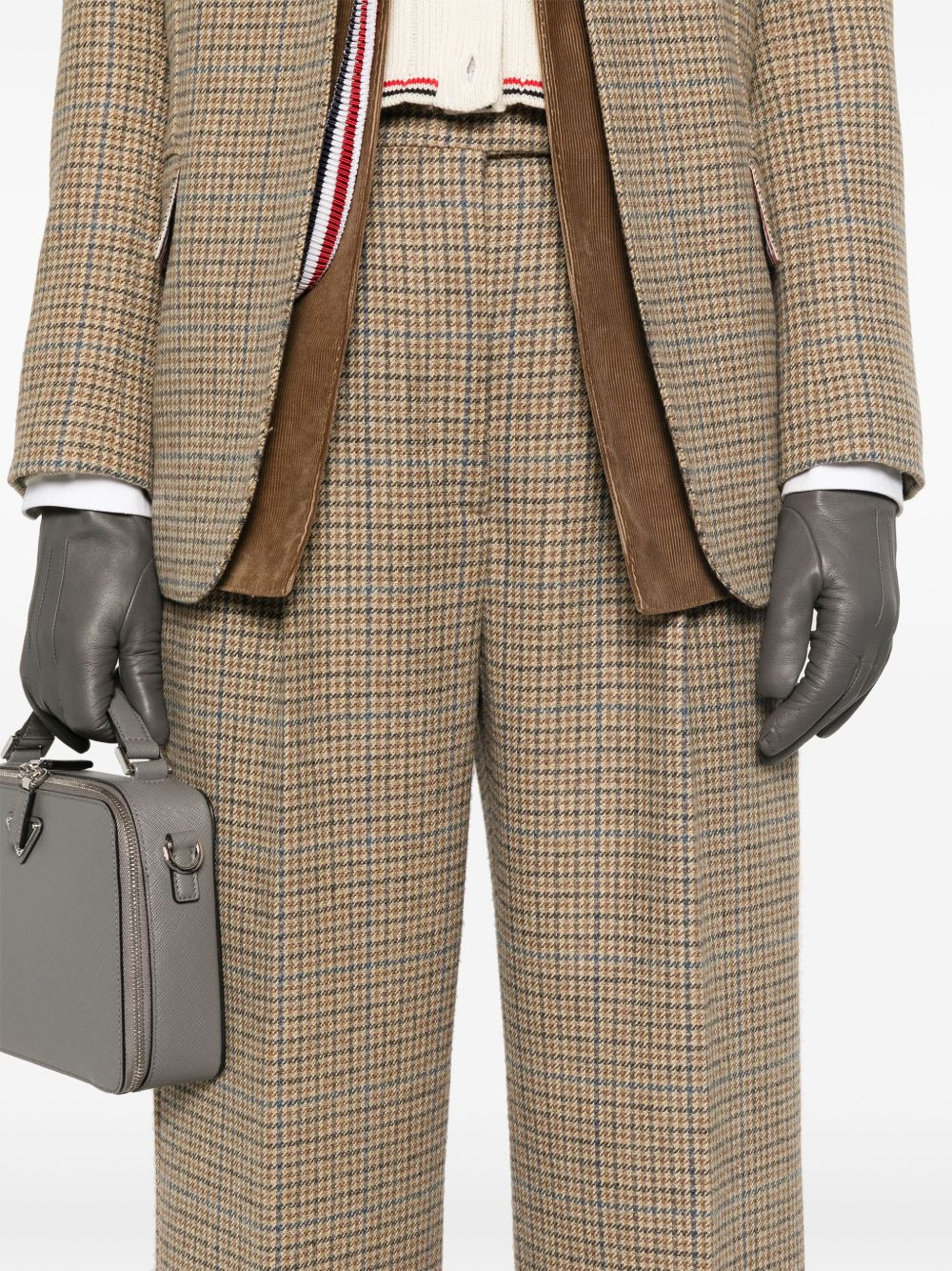 Ginclub check Cheviot tweed trousers - 5