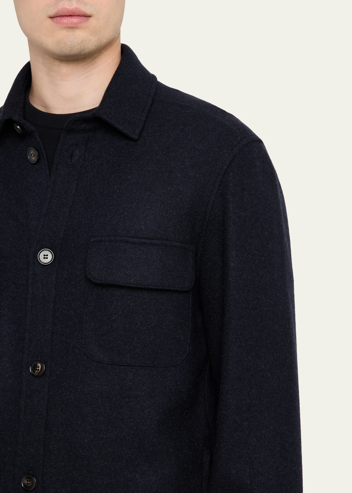 Men's LP Cashmere-Nylon Overshirt - 5