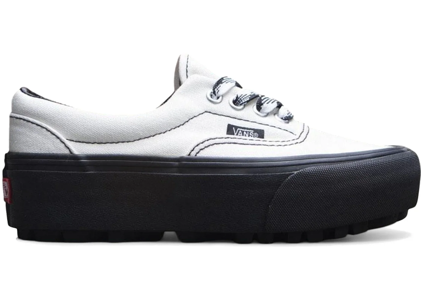 Vans Era Lug Platform 90s Retro White Black (Women's) - 1