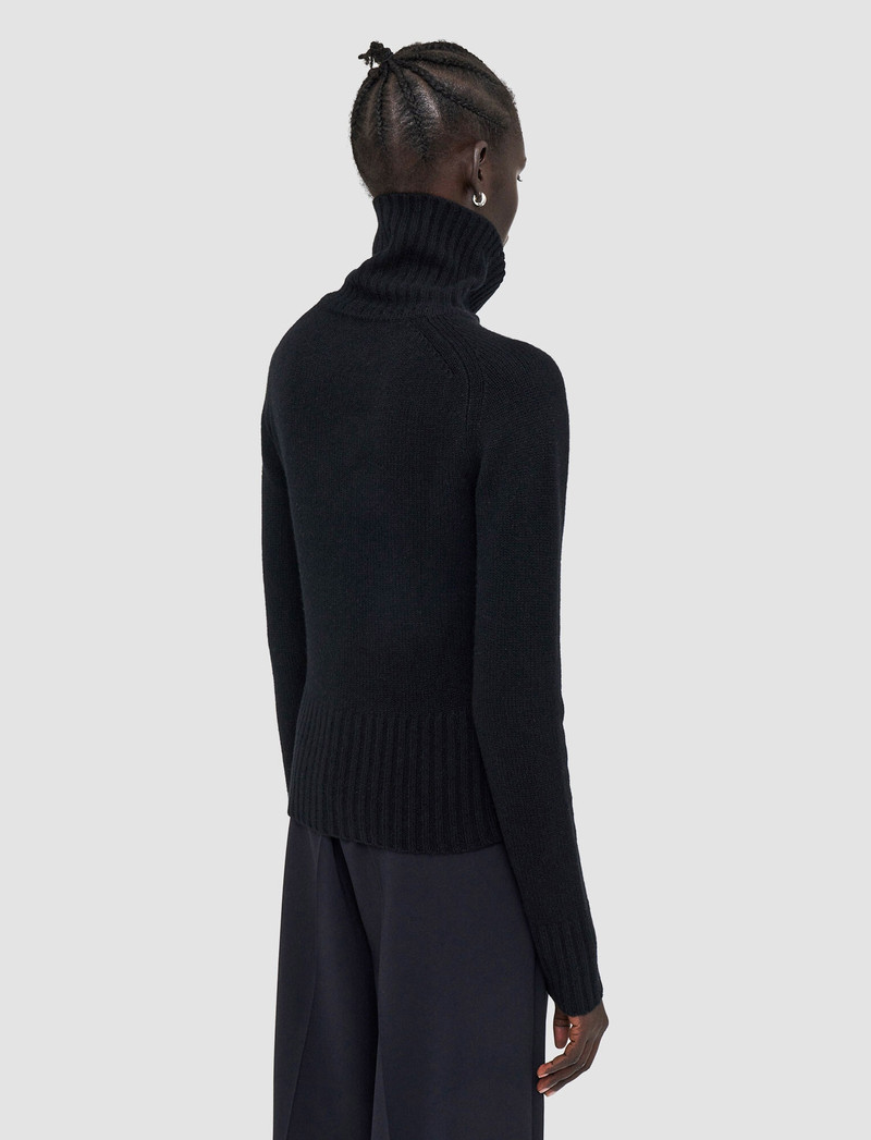 Open Cashmere High Neck Jumper 4