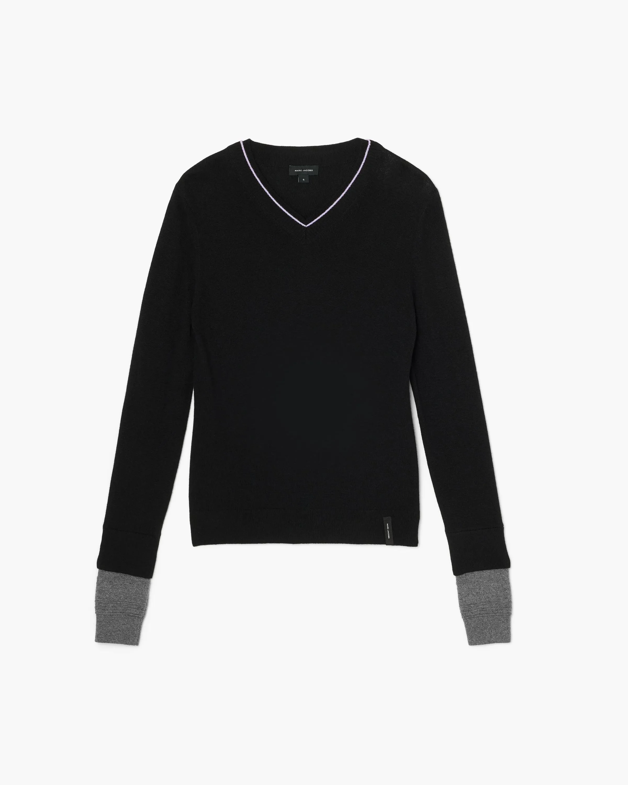 LAYERED V-NECK SWEATER - 1
