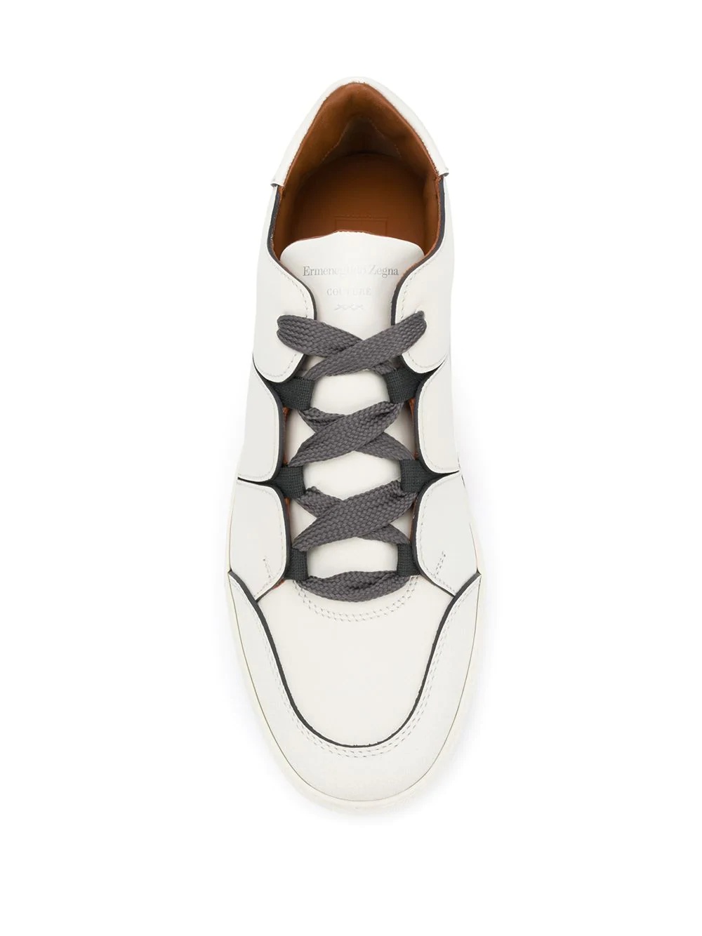 stitched-panel low-top trainers - 4