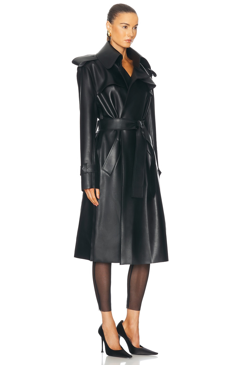 Double Breasted Trench Coat - 3