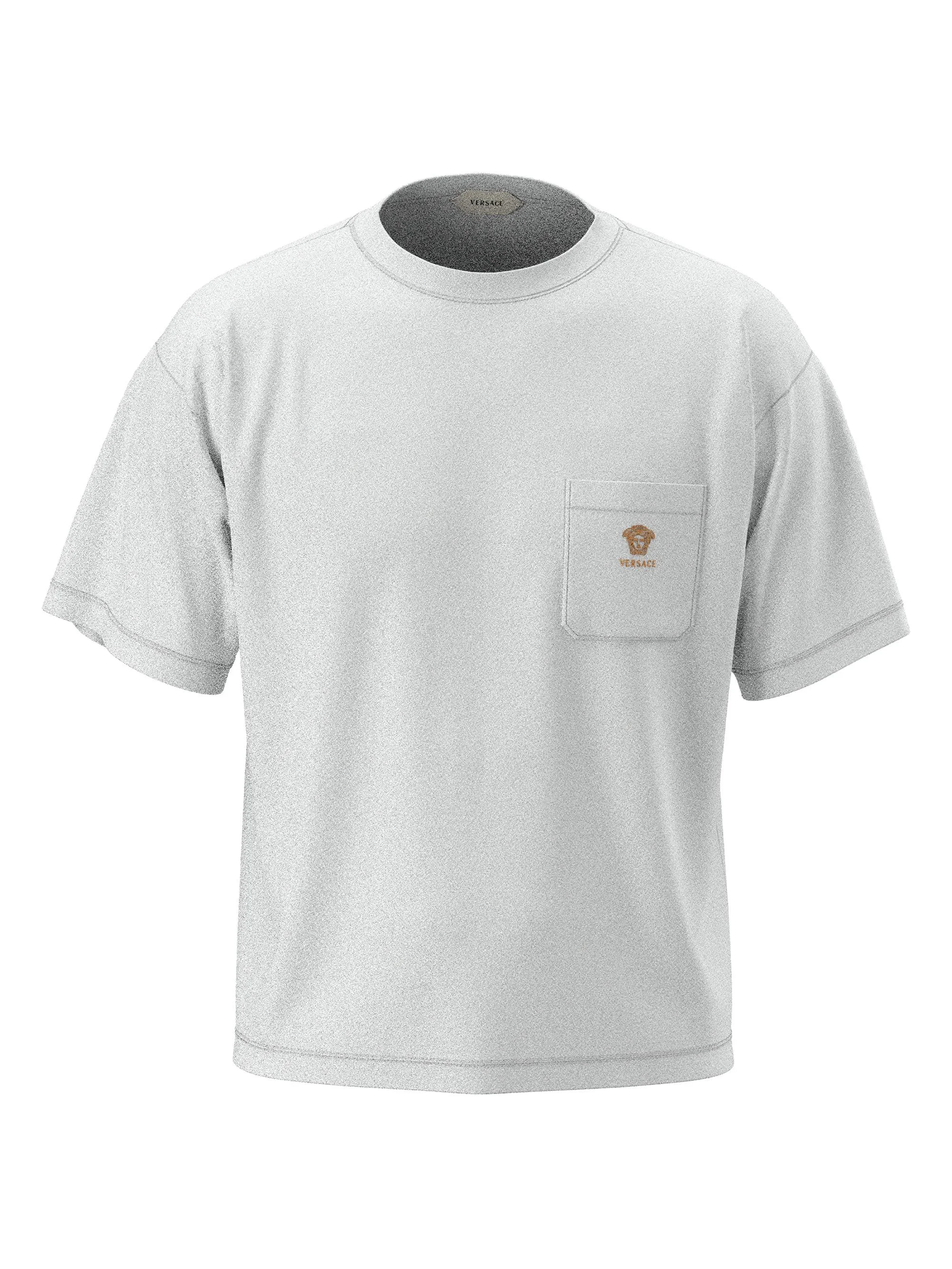 Men's Medusa Pocket Crewneck T-Shirt - Optical White - 1