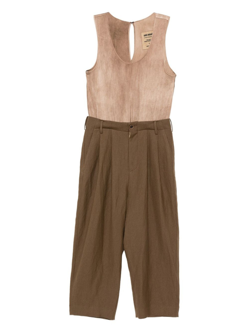 pleated cropped trousers 1