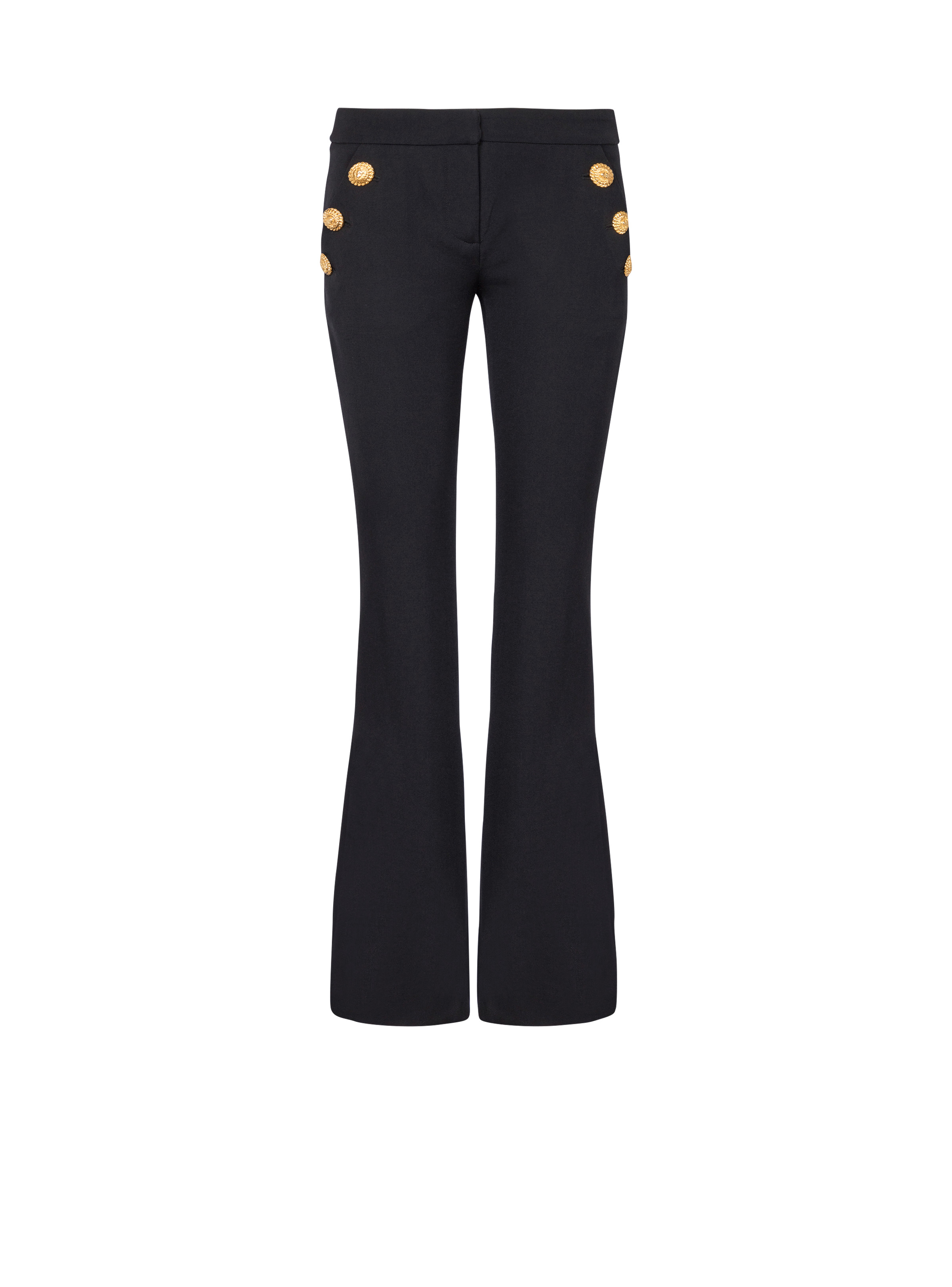 Flared trousers with buttons - 1