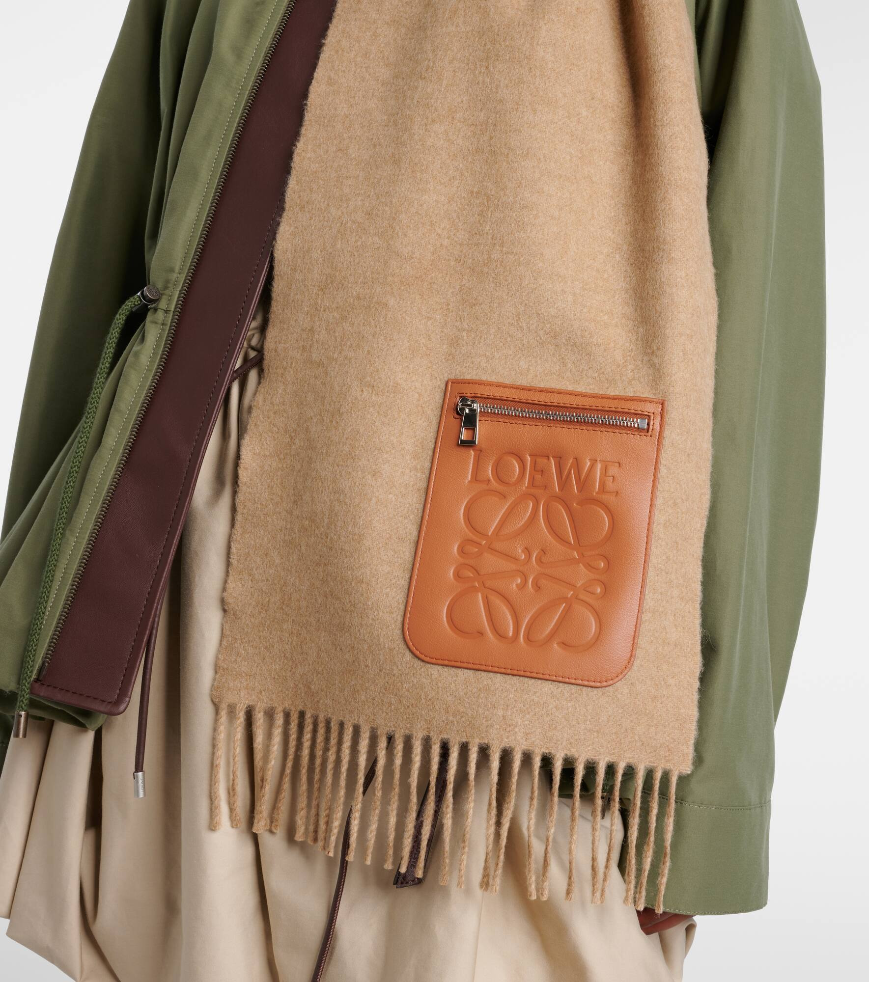 Anagram wool and cashmere scarf - 3