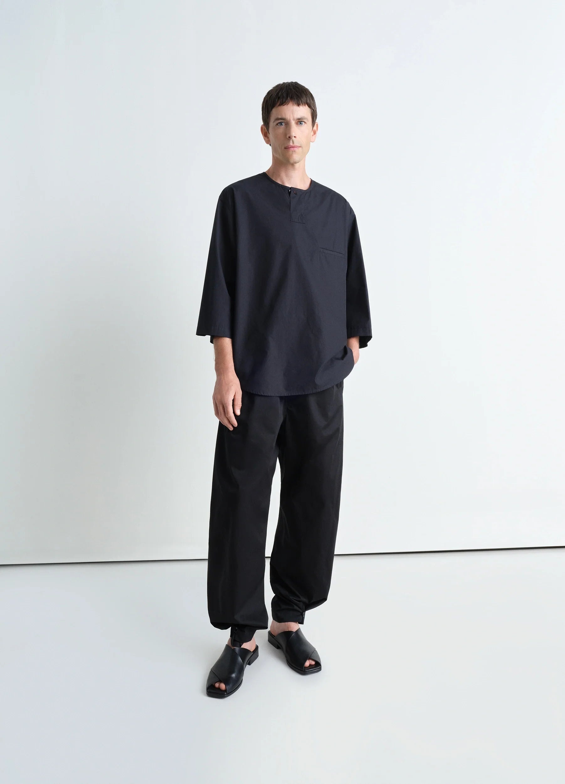 SHORT SLEEVE HENLEY TOP - 2