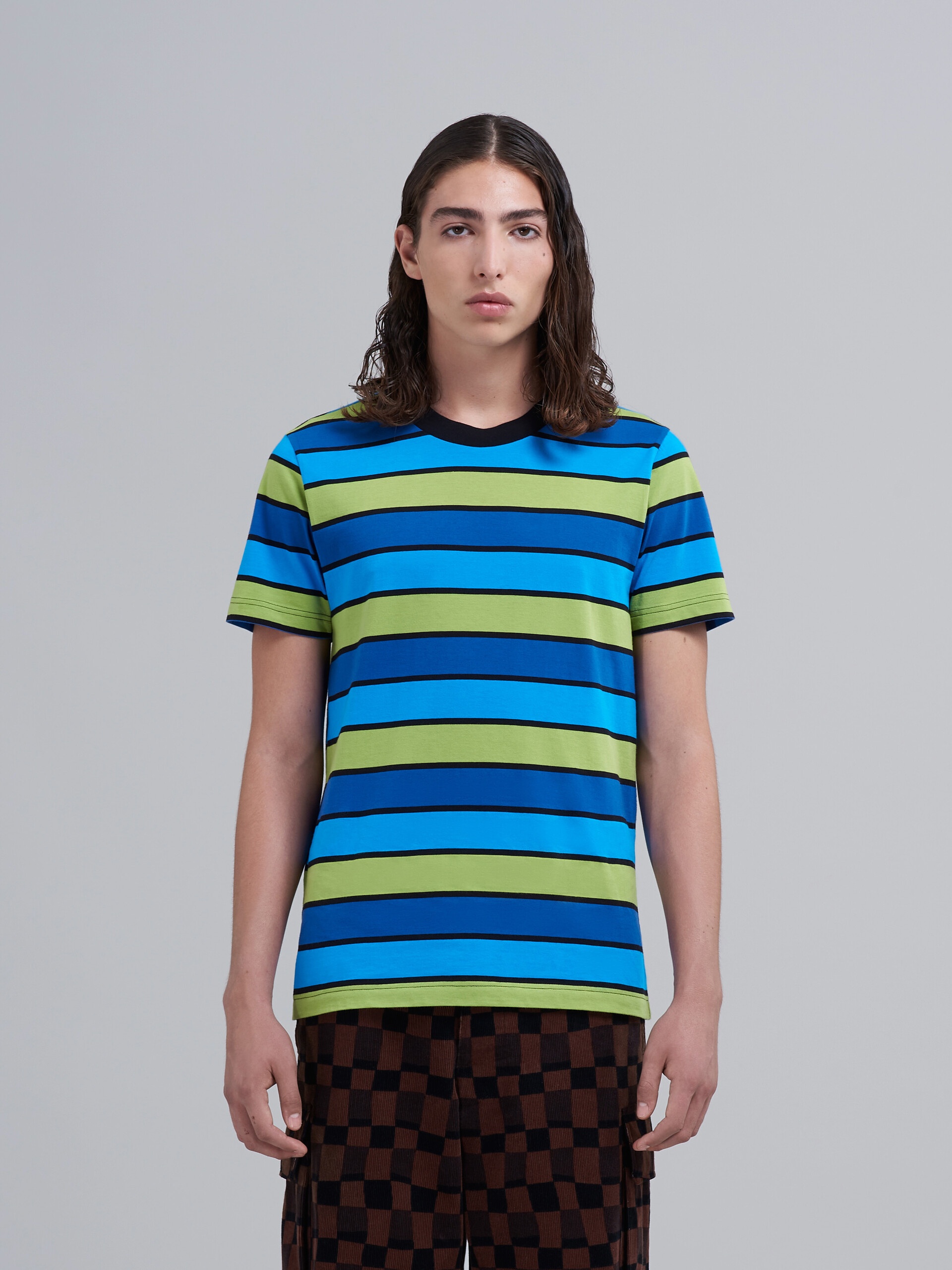 PACK OF 3 STRIPED COTTON JERSEY T-SHIRTS - 2